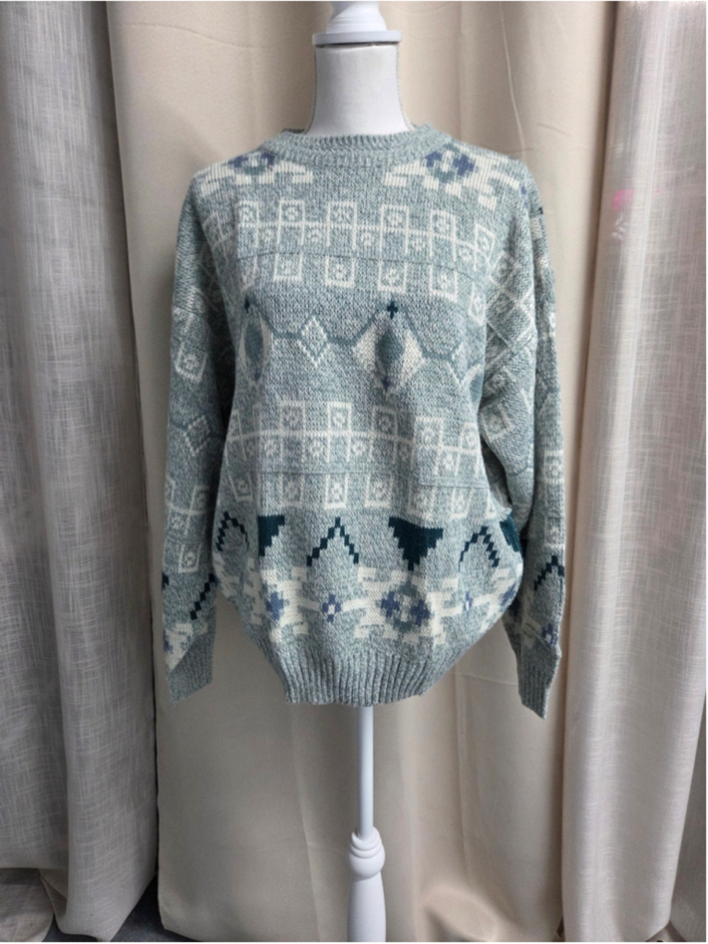 Vintage Sears Men's Knitwear Winterwear Sweater 90s Grandpacore Cozycore Size L